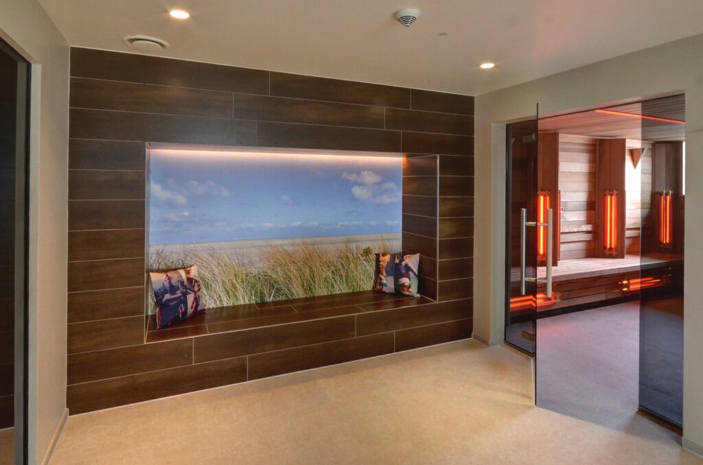 Cabine infrarouge accessible PMR en hôtel