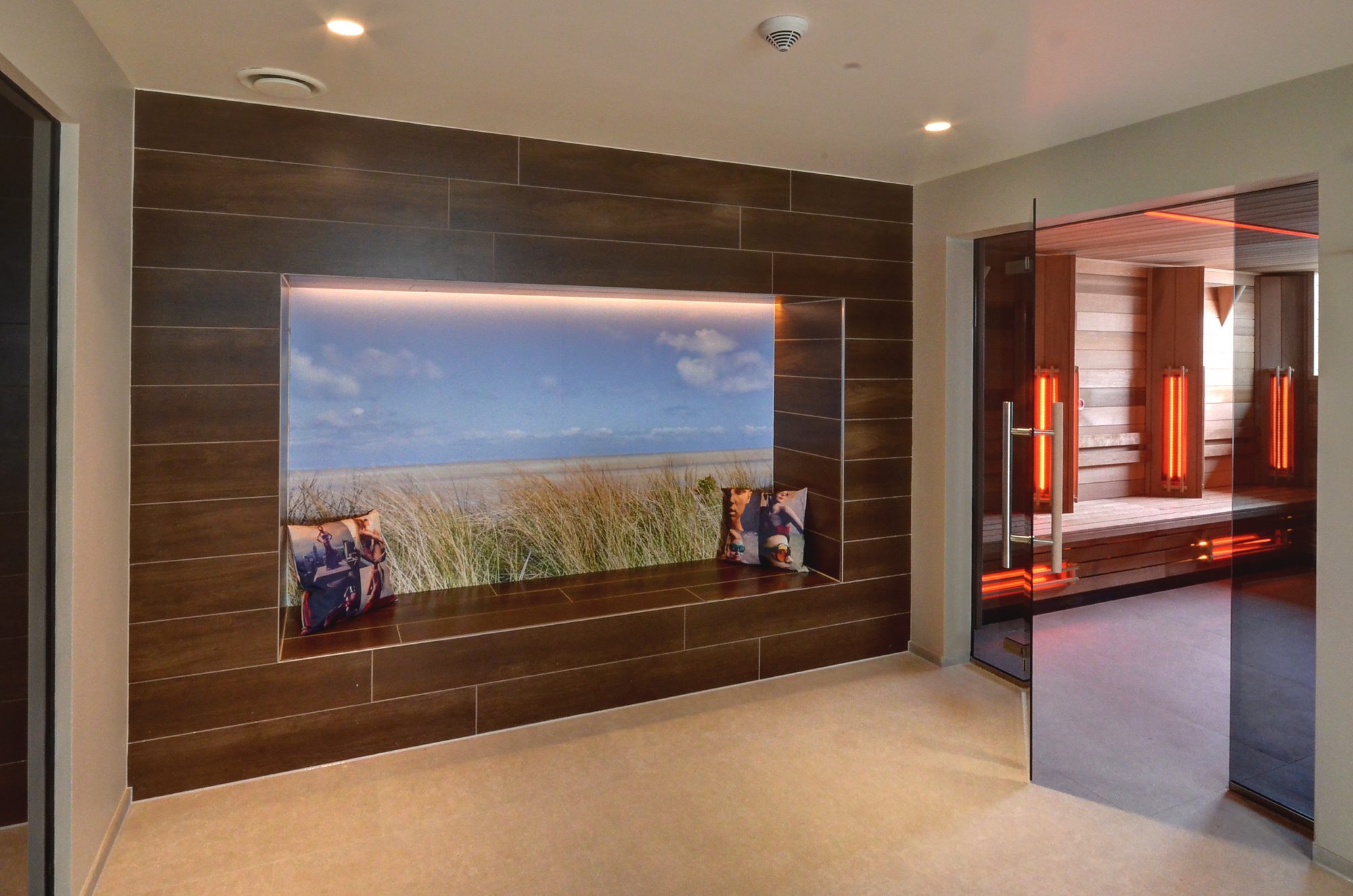 Cabine infrarouge accessible PMR en hôtel