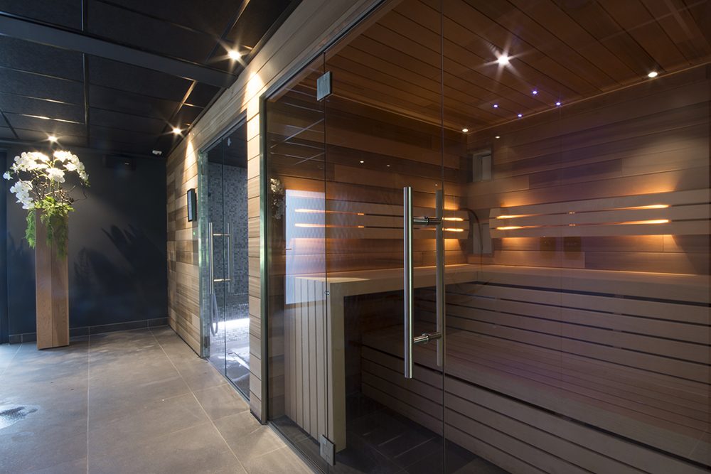 Sauna et cabine infrarouge en hôtel
